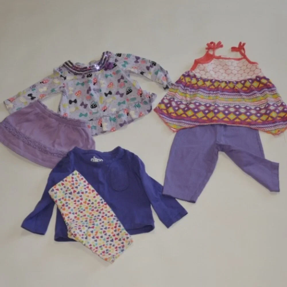 12M‎ Outfits Purple Aztec Prints 4119*